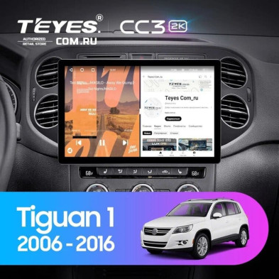 Штатная магнитола Teyes CC3 2K 6/128 Volkswagen Tiguan 1 NF (2006-2016) F1 (11")