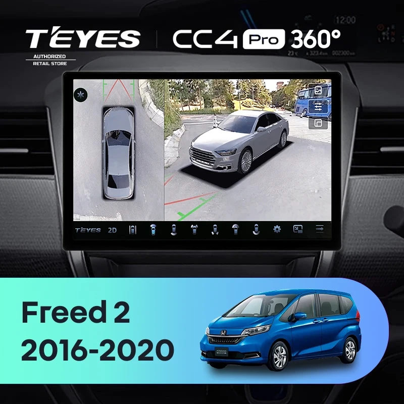 Штатная магнитола Teyes CC4 Pro 360 8/128 Honda Freed 2 (2016-2020) (13")
