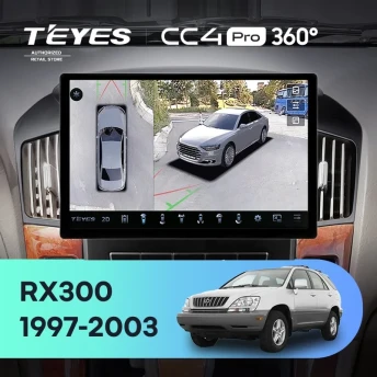 Штатная магнитола Teyes CC4 Pro 360 12/256 Lexus RX300 XU10 (1997-2003) F1 (13")