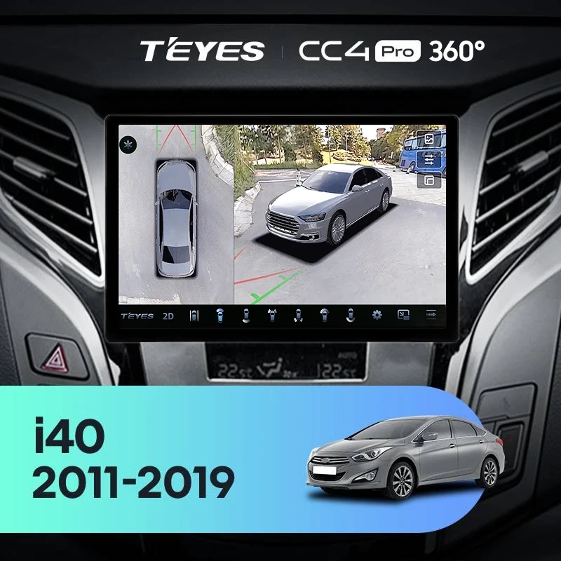 Штатная магнитола Teyes CC4 Pro 360 12/256 Hyundai i40 (2011-2019) (11")