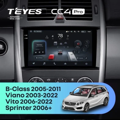 Штатная магнитола Teyes CC4 Pro 8/128 Mercedes-Benz Vito W639\W447 (2006-2022)