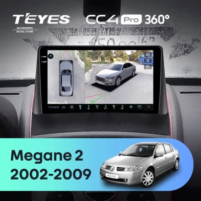 Штатная магнитола Teyes CC4 Pro 360 12/256 Renault Megane 2 (2002-2009)