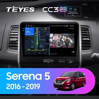 Штатная магнитола Teyes CC3 2K 6/128 Nissan Serena 5 C27 (2016-2019) F2 Правый руль