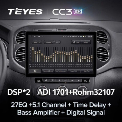 Штатная магнитола Teyes CC3 2K 4/32 Volkswagen Tiguan 1 NF (2006-2016) F1 (13")
