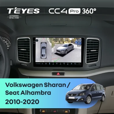 Штатная магнитола Teyes CC4 Pro 360 8/128 Volkswagen Sharan (2010-2015)