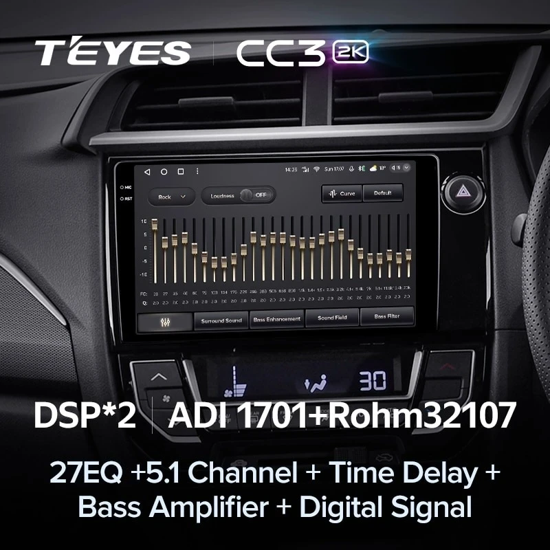 Штатная магнитола Teyes CC3 2K 4/32 Honda BRV (2015-2019) Правый руль