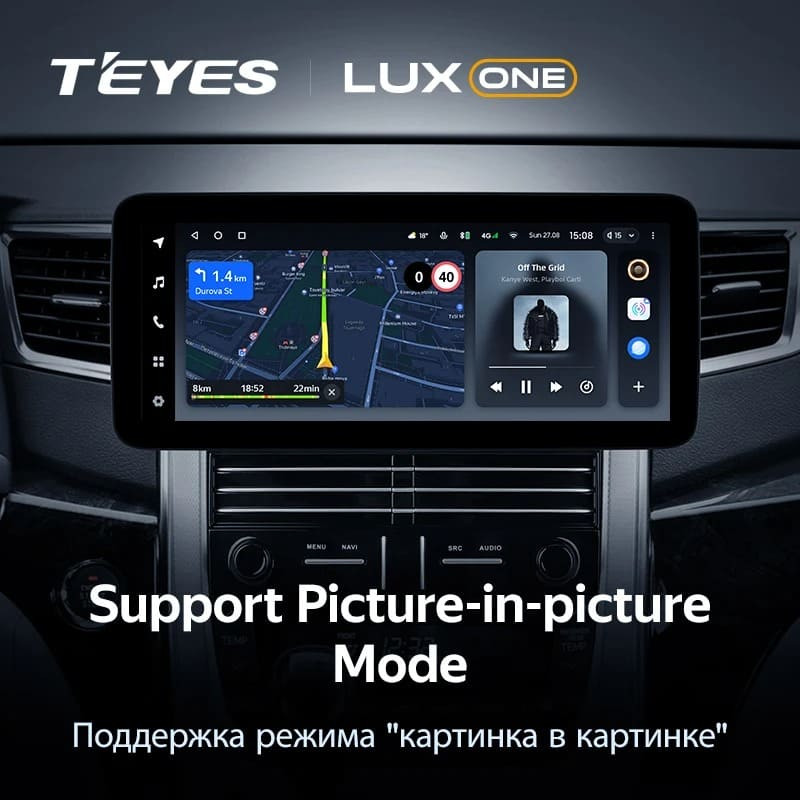 Штатная магнитола Teyes LUX ONE 6/128 Toyota Alphard 2 H20 (2008-2014) Тип-A