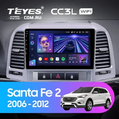 Штатная магнитола Teyes CC3L WiFi 2/32 Hyundai Santa Fe 2 (2006-2012)