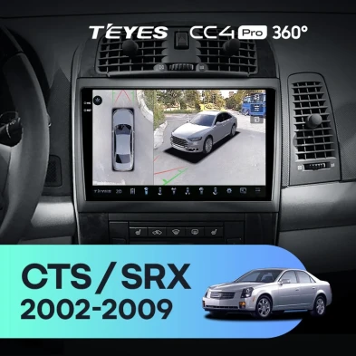Штатная магнитола Teyes CC4 Pro 360 8/128 Cadillac SRX (2003-2009)