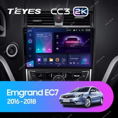 Штатная магнитола Teyes CC3 2K 4/32 Geely Emgrand EC7 (2016-2018)