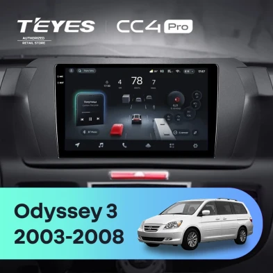 Штатная магнитола Teyes CC4 Pro 8/128 Honda Odyssey 3 RL3 RL4 (2003-2008)