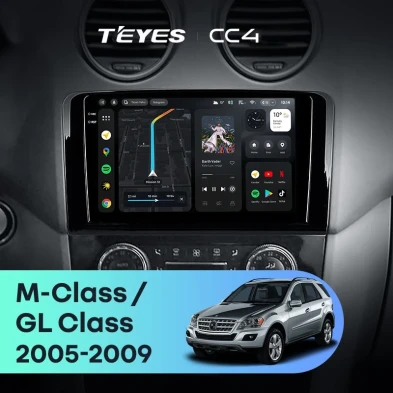 Штатная магнитола Teyes CC4 8/128 Mercedes-Benz ML-Class X164 (2005-2009) F2