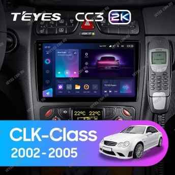 Штатная магнитола Teyes CC3 2K 6/128 Mercedes-Benz CLK-Class C209 A209 (2002-2005) F2
