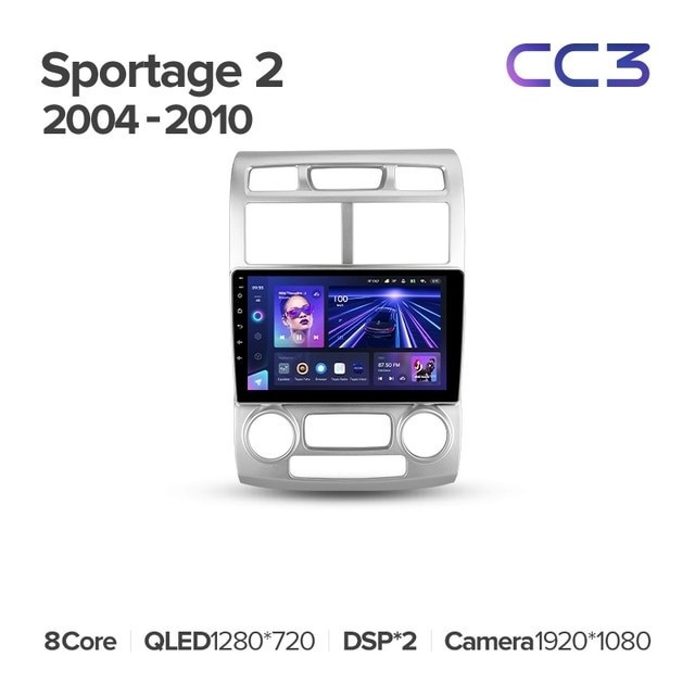 Штатная магнитола Teyes CC3L 4/64 Kia Sportage 2 (2004-2010) F1