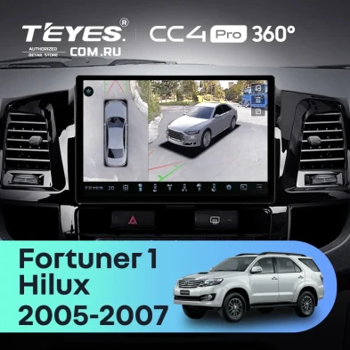 Штатная магнитола Teyes CC4 Pro 360 8/128 Toyota Hilux (2005-2007) F2 (11")