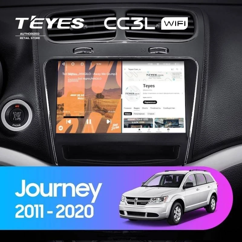 Штатная магнитола Teyes CC3L WiFi 2/32 Dodge Journey JC (2011-2020)