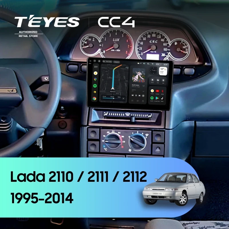 Штатная магнитола Teyes CC4 6/64 Lada 2112 (1995-2014)