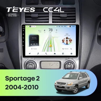Штатная магнитола Teyes CC4L 6/64 Kia Sportage 2 (2004-2010) F1