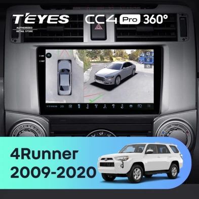Штатная магнитола Teyes CC4 Pro 360 12/256 Toyota 4Runner 5 N280 (2009-2020)