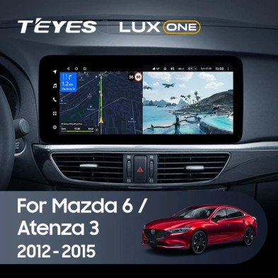 Штатная магнитола Teyes LUX ONE 4/64 Mazda Atenza 3 (2012-2015) Тип-A Правый руль