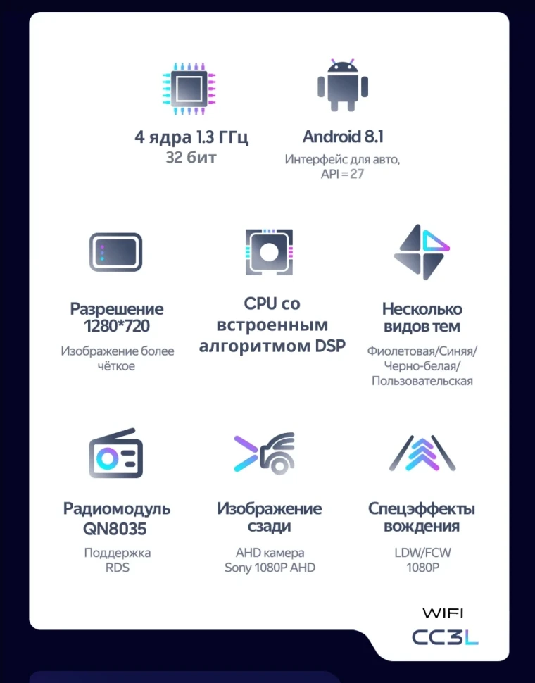 Штатная магнитола Teyes CC3L WiFi 2/32 Volkswagen Golf 3 (1991-2000)