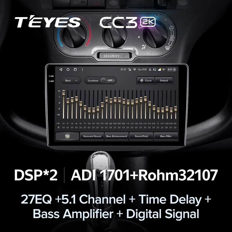 Штатная магнитола Teyes CC3 2K 4/32 Toyota Echo (1999-2005) F1