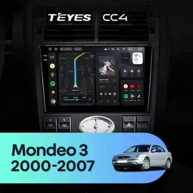 Штатная магнитола Teyes CC4 6/64 Ford Mondeo 3 (2000-2007) F1
