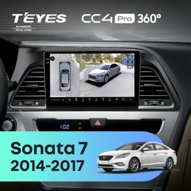 Штатная магнитола Teyes CC4 Pro 360 8/128 Hyundai Sonata 7 LF (2014-2017)