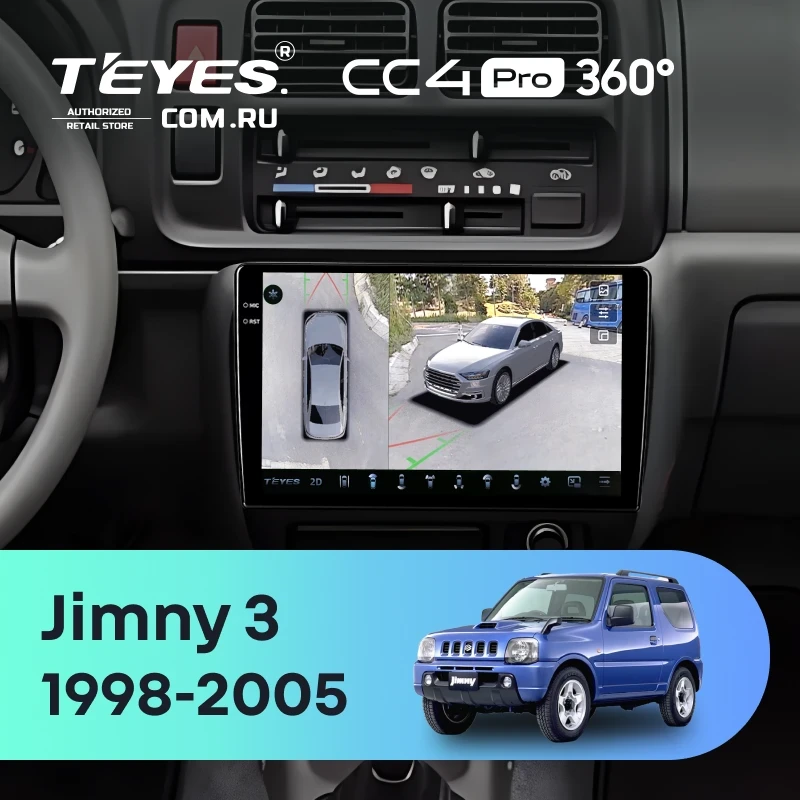 Штатная магнитола Teyes CC4 Pro 360 8/128 Suzuki Jimny 3 (1998-2005)