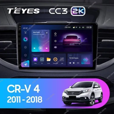 Штатная магнитола Teyes CC3 2K 6/128 Honda CR-V 4 RM RE (2011-2018) Тип-C