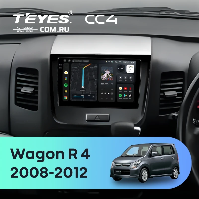 Штатная магнитола Teyes CC4 6/64 Suzuki Wagon R 4 (2008-2012)