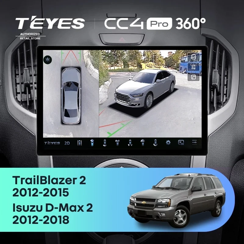 Штатная магнитола Teyes CC4 Pro 360 8/128 Chevrolet TrailBlazer 2 (2012-2015) (13")