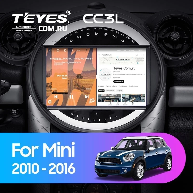 Штатная магнитола Teyes CC3L 4/64 Mini Cooper (2010-2016) F2
