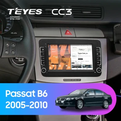Штатная магнитола Teyes CC3 4/32 Volkswagen Passat B6 (2005-2010) (с кнопками) 7"