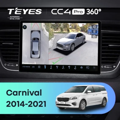 Штатная магнитола Teyes CC4 Pro 360 8/128 Kia Carnival YP (2014-2021) F1 Тип-B (13")