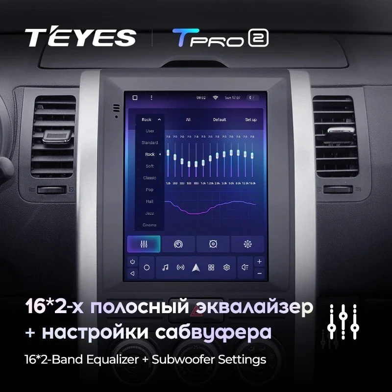 Штатная магнитола Tesla style Teyes TPRO 2 3/32 Nissan X-Trail (2007-2015) F1