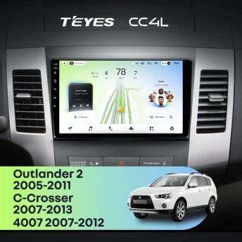 Штатная магнитола Teyes CC4L 6/64 Peugeot 4007 (2007-2012) Тип-A