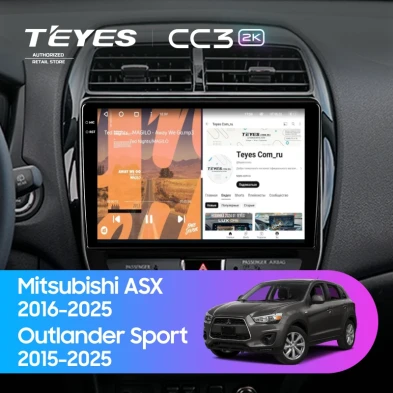 Штатная магнитола Teyes CC3 2K 6/128 Mitsubishi ASX (2016-2026) F2