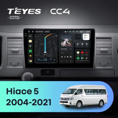 Штатная магнитола Teyes CC4 6/64 Toyota Hiace XH10 H200 (2004-2021)