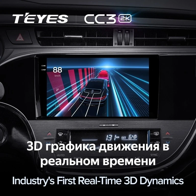 Штатная магнитола Teyes CC3 2K 360 6/128 Toyota Avalon IV XX40 (2012-2018)