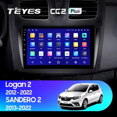 Штатная магнитола Teyes CC2L Plus 2/32 Renault Logan 2 (2012-2022) F2