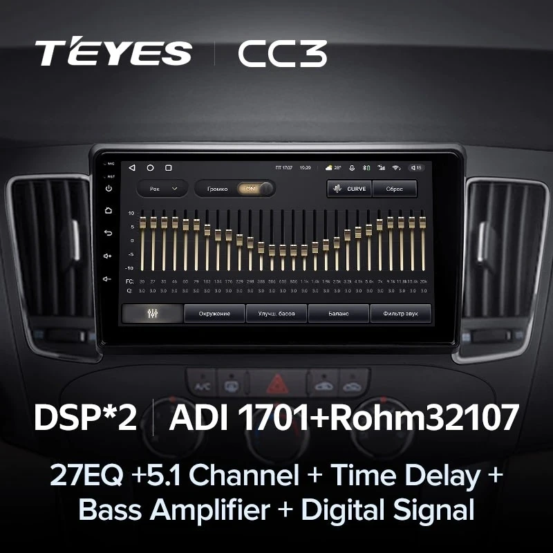 Штатная магнитола Teyes CC3 4/32 Hyundai Sonata NF (2008-2010) F1