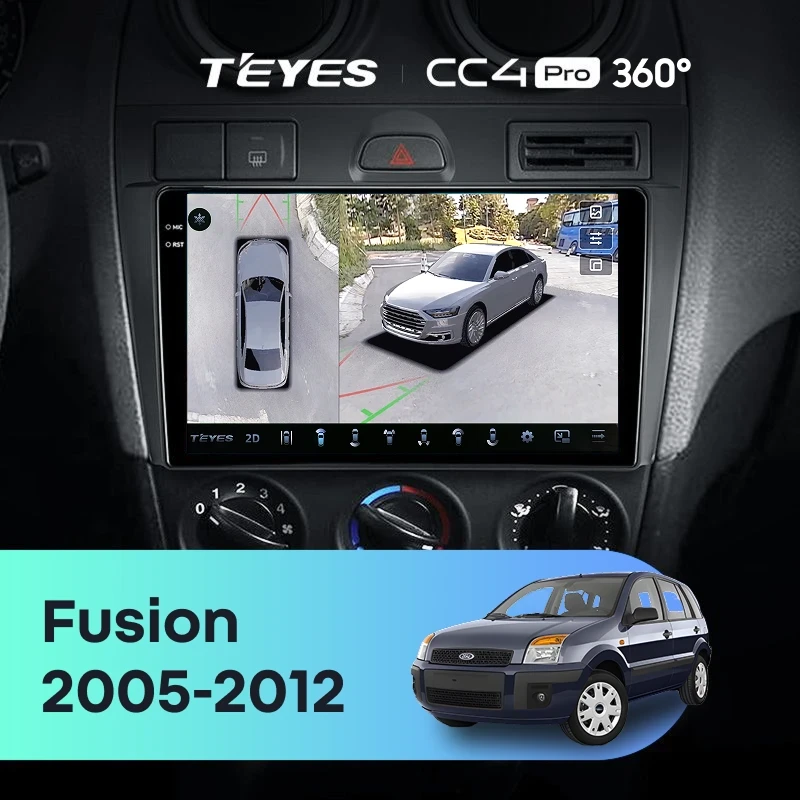 Штатная магнитола Teyes CC4 Pro 360 12/256 Ford Fusion (2005-2012)