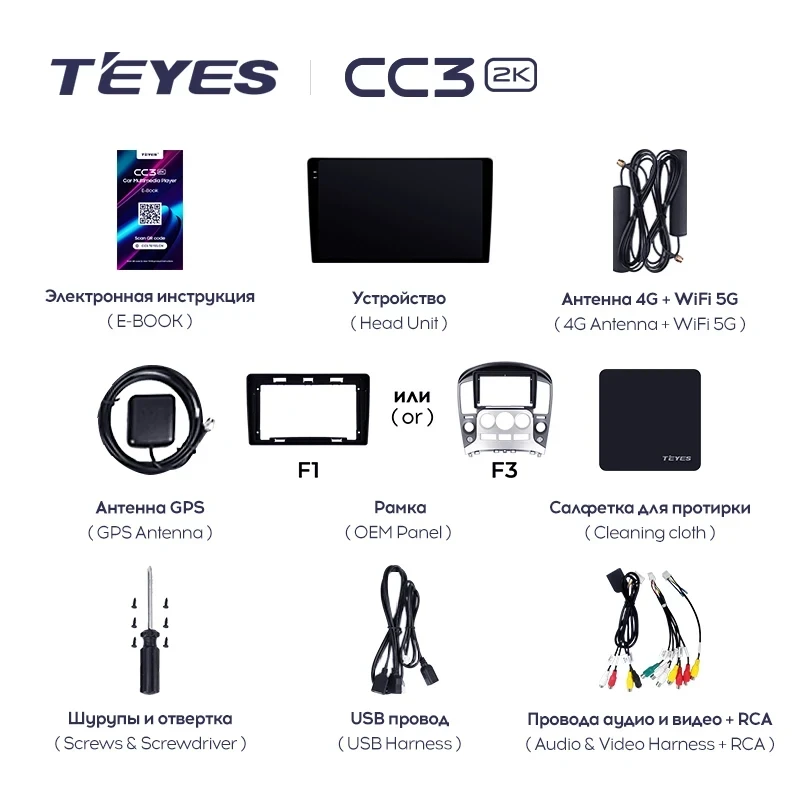 Штатная магнитола Teyes CC3 2K 4/32 Hyundai H1 TQ (2007-2015) F3