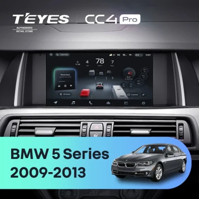 Штатная магнитола Teyes CC4 Pro 12/256 BMW 5 Series F10 F11 CIC (2009-2013)