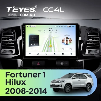 Штатная магнитола Teyes CC4L 6/64 Toyota Fortuner (2008-2014) F1