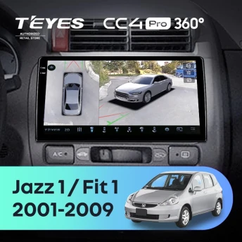 Штатная магнитола Teyes CC4 Pro 360 12/256 Honda Jazz 1 (2001-2009)