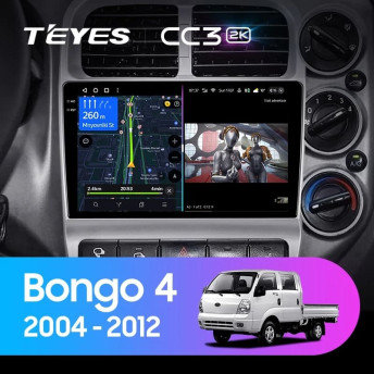 Штатная магнитола Teyes CC3 2K 360 6/128 Kia Bongo 4 (2004-2012)