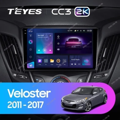 Штатная магнитола Teyes CC3 2K 4/64 Hyundai Veloster FS (2011-2017) Тип-A