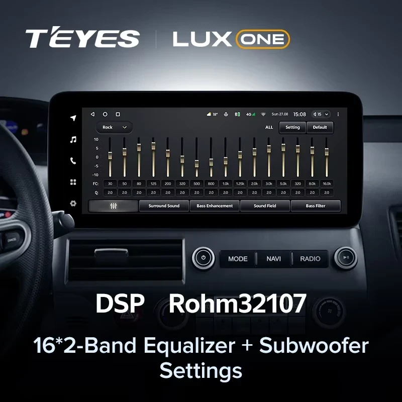 Штатная магнитола Teyes LUX ONE 4/64 Honda Civic 8 FK FN FD (2005-2012)